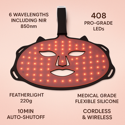 Halo Wireless Red Light Therapy MASK